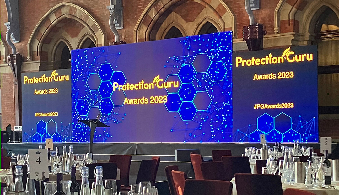 Protection Guru Awards LED screen content and event video production